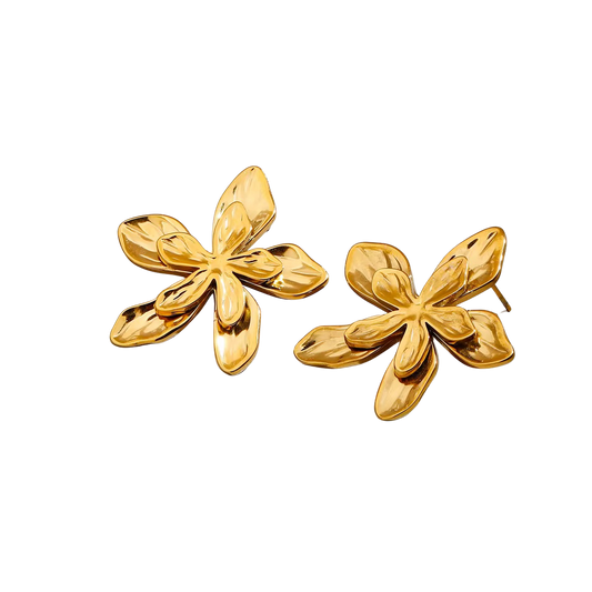 Aretes Flor Papel