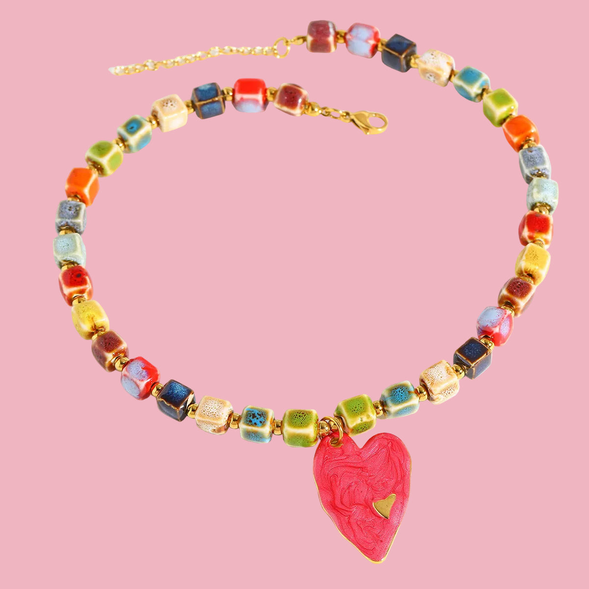 Collar Enamel Heart