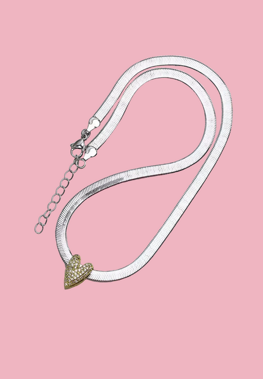 Cadena Planchada Heart