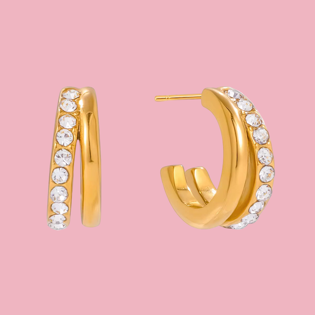 Hoops Dobles Zirconia