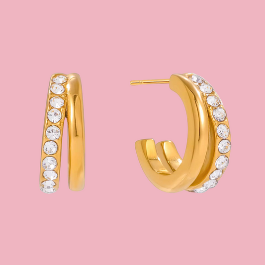 Hoops Dobles Zirconia