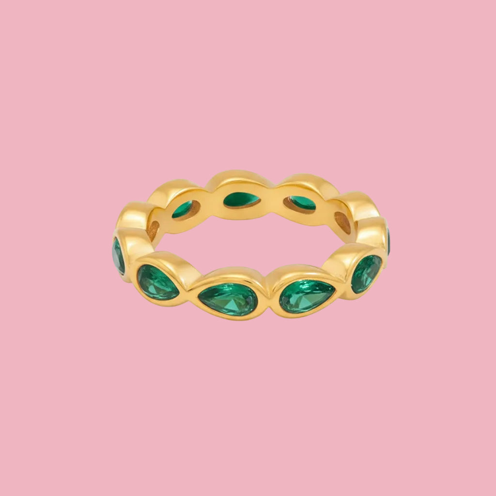 Anillo Drop Verde