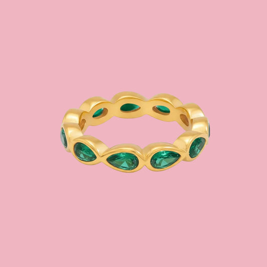 Anillo Drop Verde
