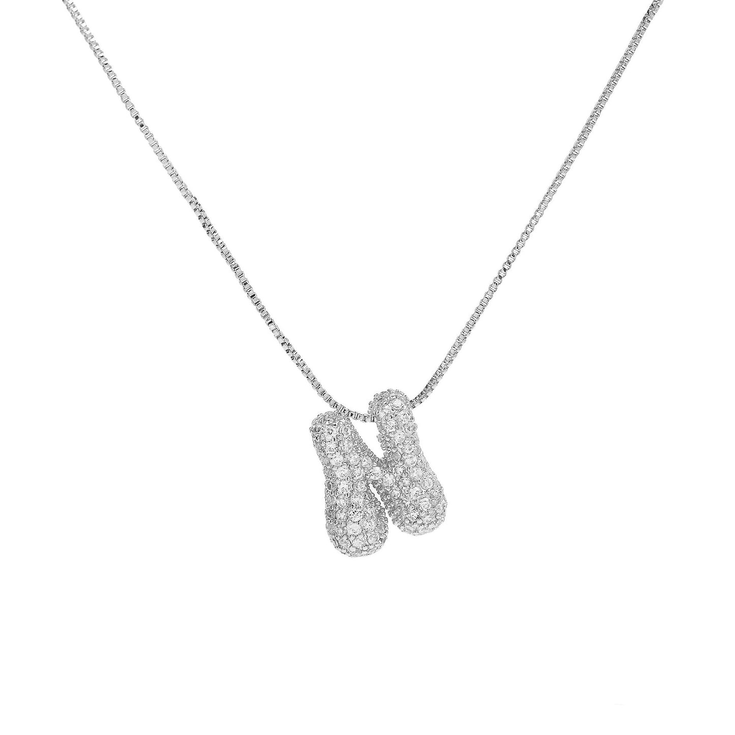 Inicial Mini Hailey Zirconia Plateada