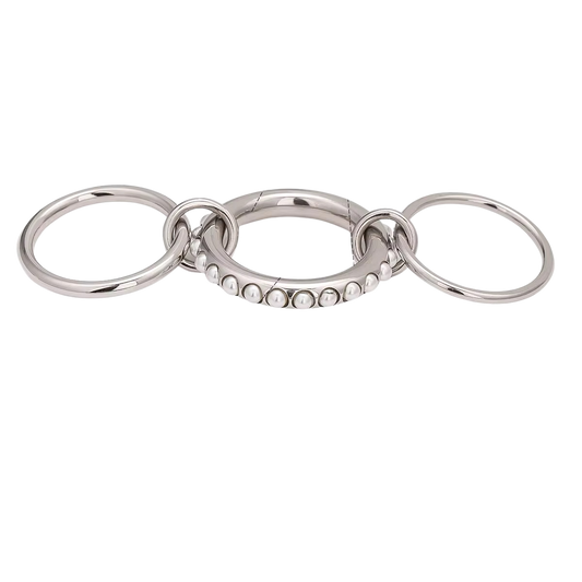 Anillo Triple Perlas