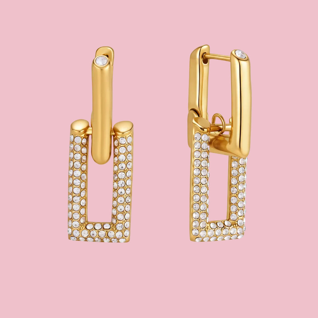 Aretes Zirconia Doble