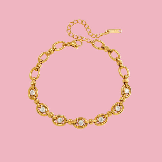 Pulsera Círculos Piedra