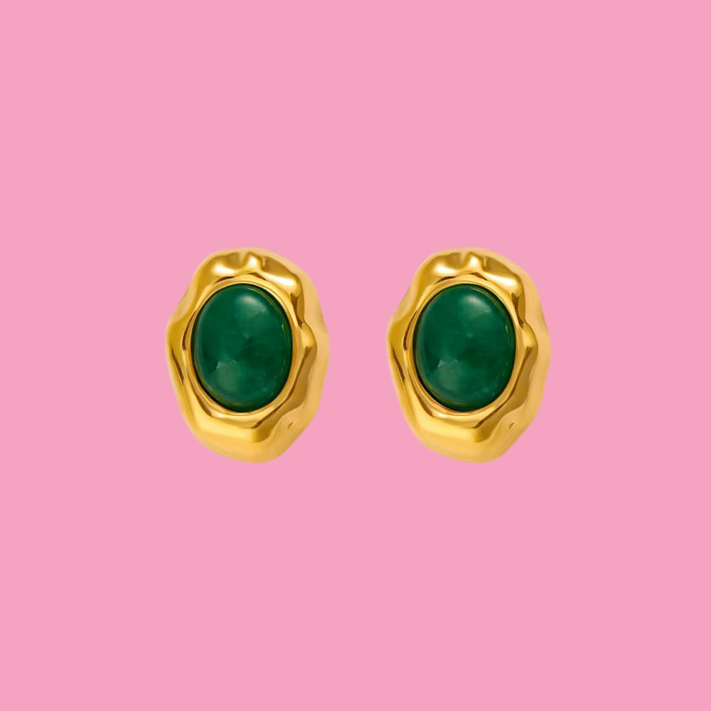 Aretes Verde Mini Vintage
