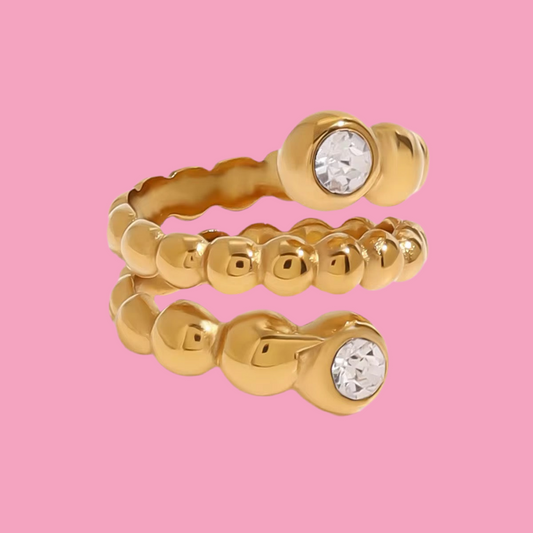 Anillo Spin Piedra Circular