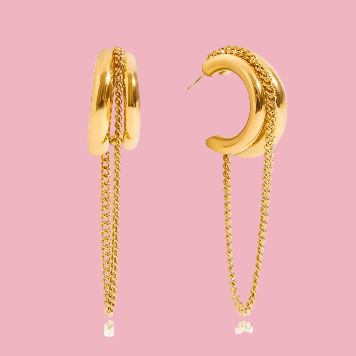 Hoops Doble Colgante