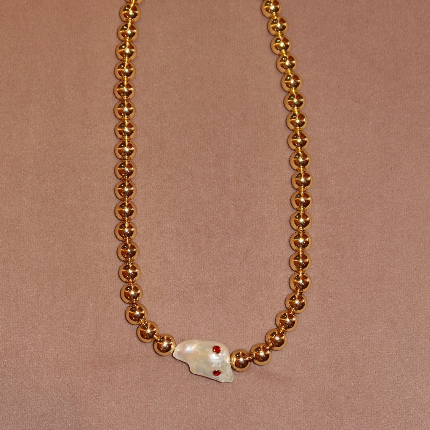 Collar Perla Piedras