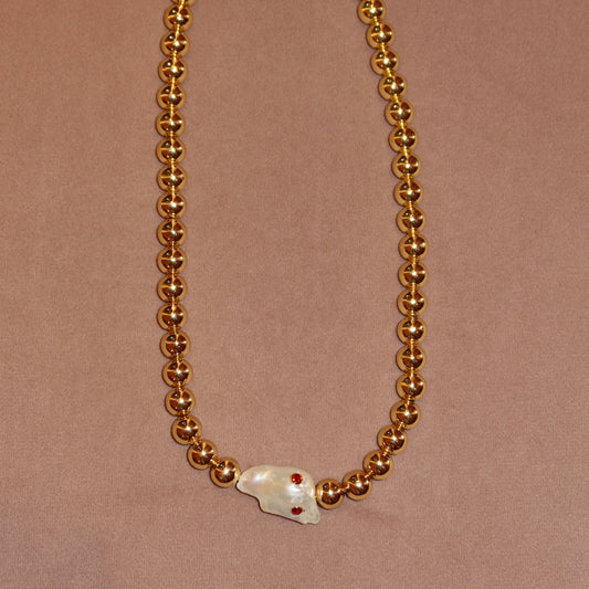 Collar Perla Piedras