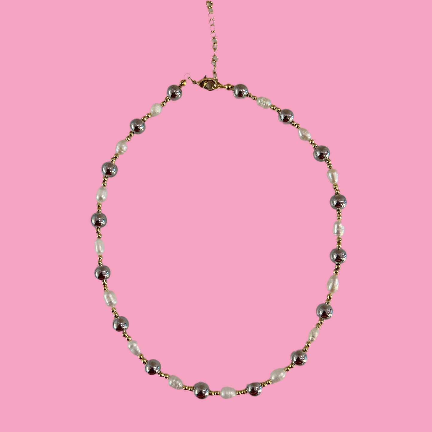 Collar Perlas Bicolor