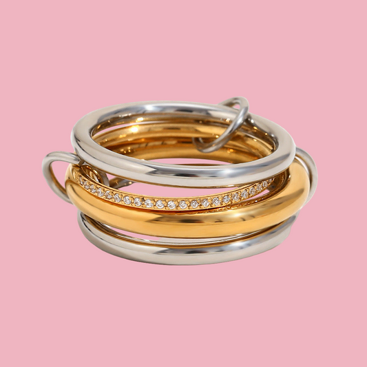 Anillo Cuatro Bicolor