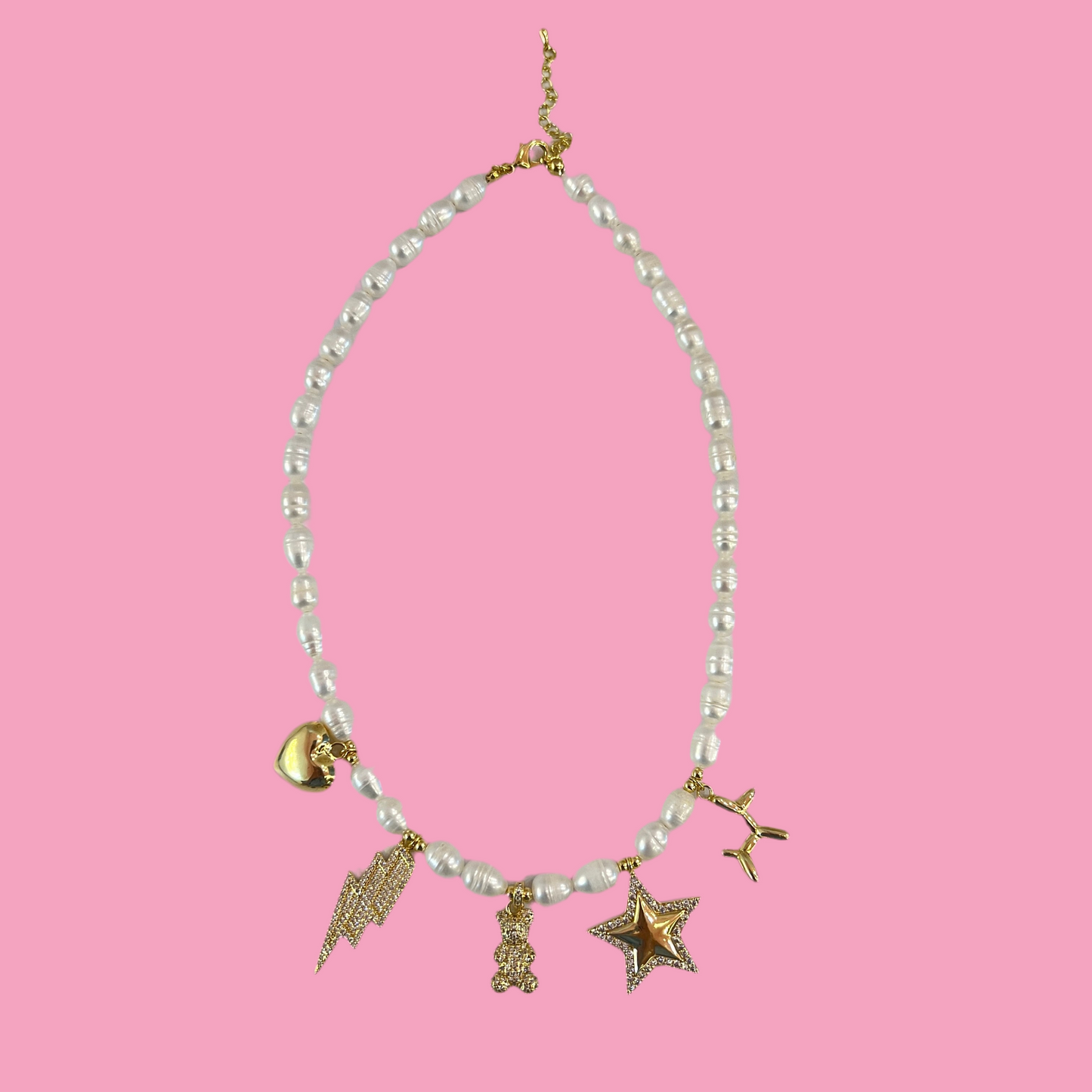 Collar Charms Perlas
