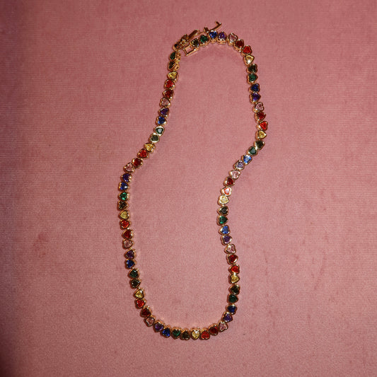 Collar “Rainbow Hearts”