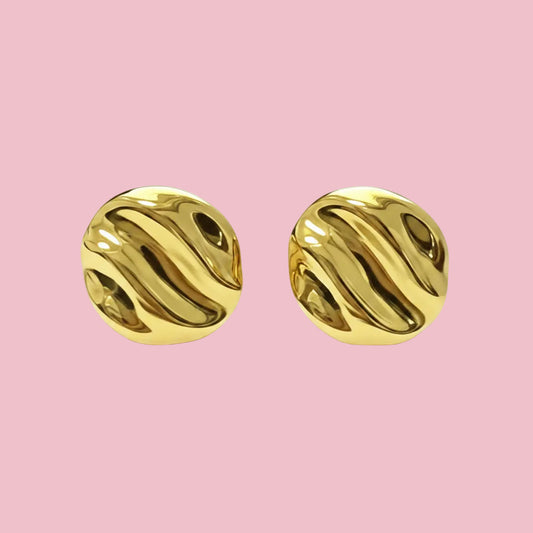 Aretes Círculo Wavy