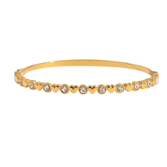 Brazalete Corazones Piedrita