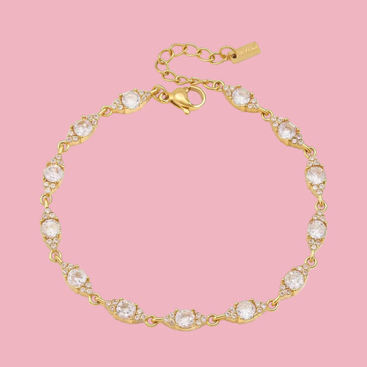 Pulsera Zirconia Ojitos