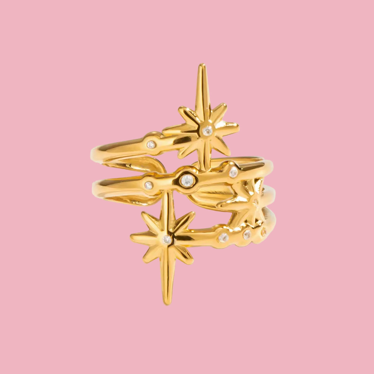 Anillo Destellos Zirconia