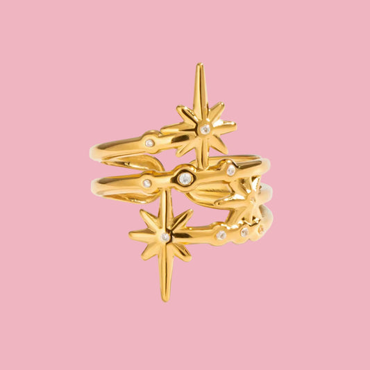 Anillo Destellos Zirconia