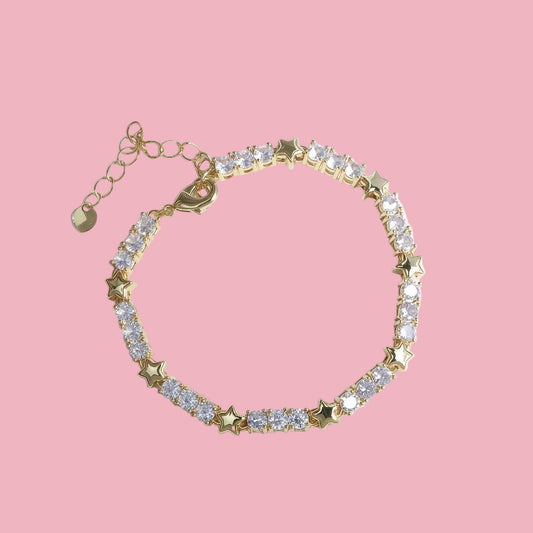 Pulsera Zirconia Estrellas