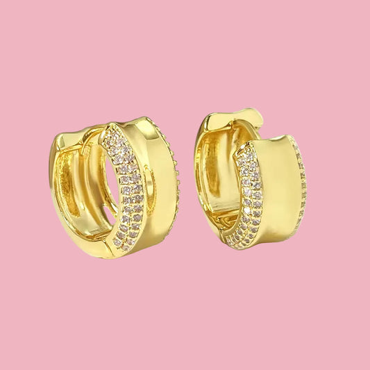 Hoops Chunky Con Zirconia