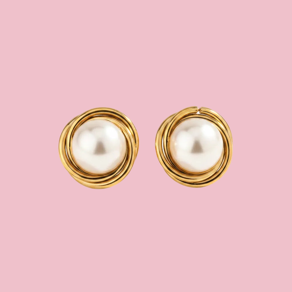Aretes “Perle Braided”