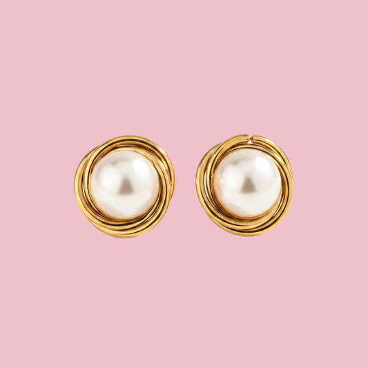 Aretes “Perle Braided”