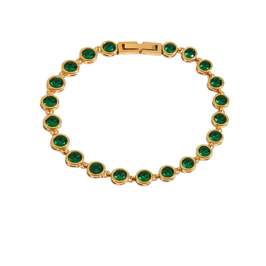 Brazalete Círculos Piedra