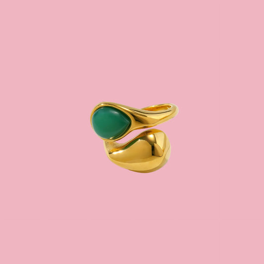 Anillo Perle Green