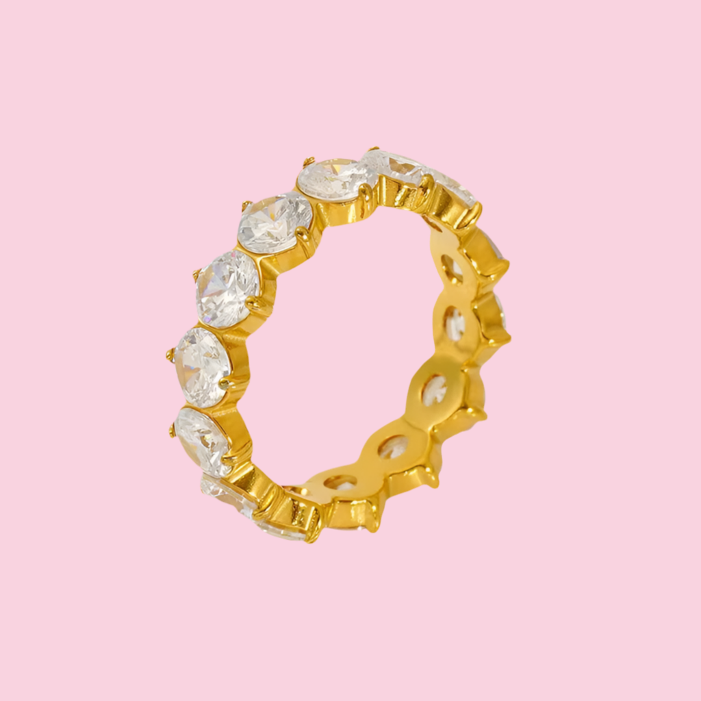 Anillo Zirconia Redonda