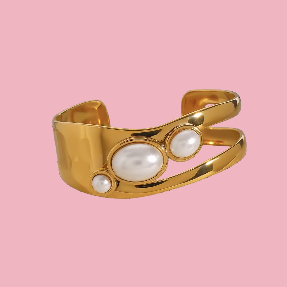 Brazalete Chunky 3 Perlas