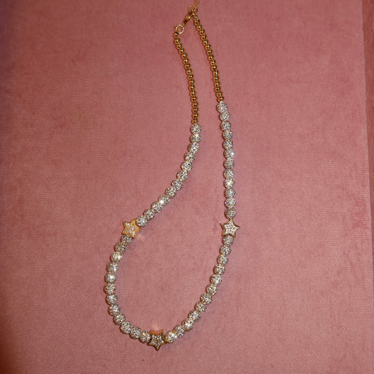 Collar Estrellas Zirconia