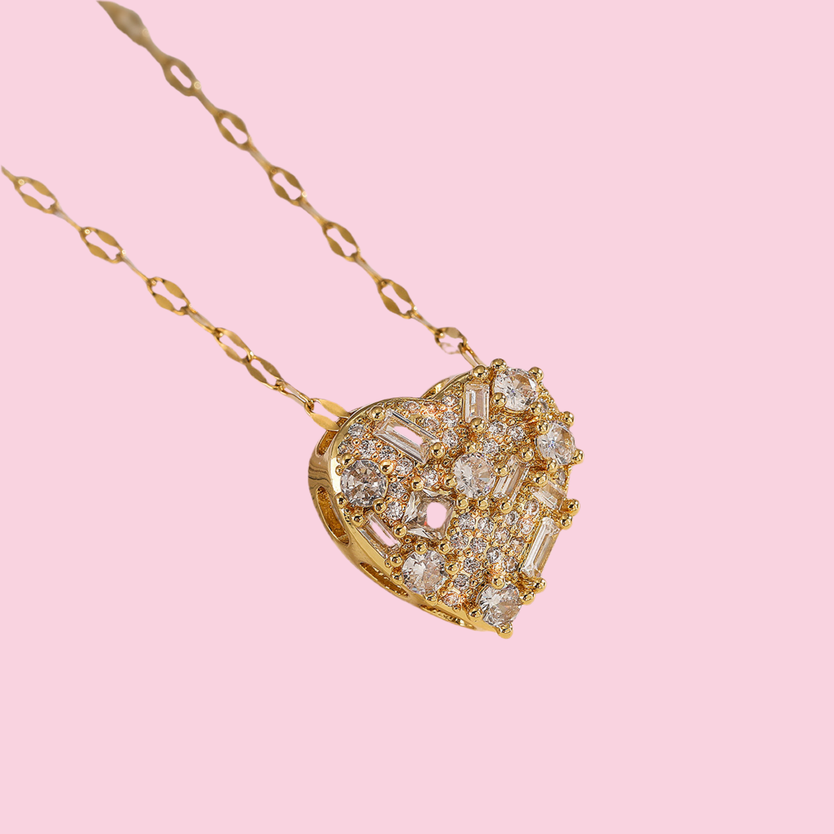 Collar Corazon Piedras