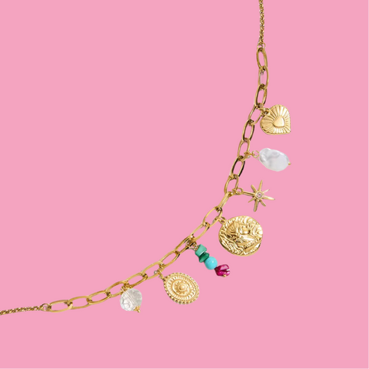 Collar Charms Moneda