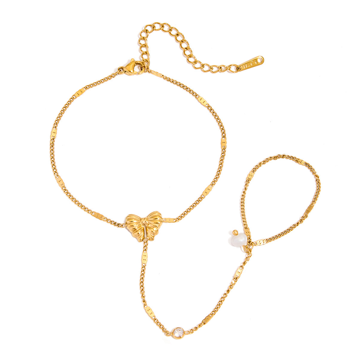 Pulsera Anillo Perlita