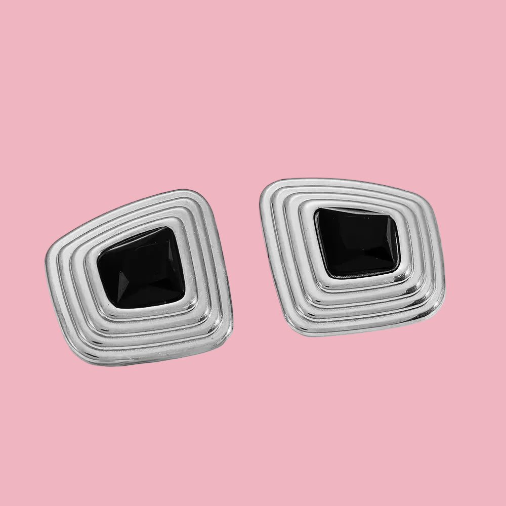 Aretes “Black Silver”