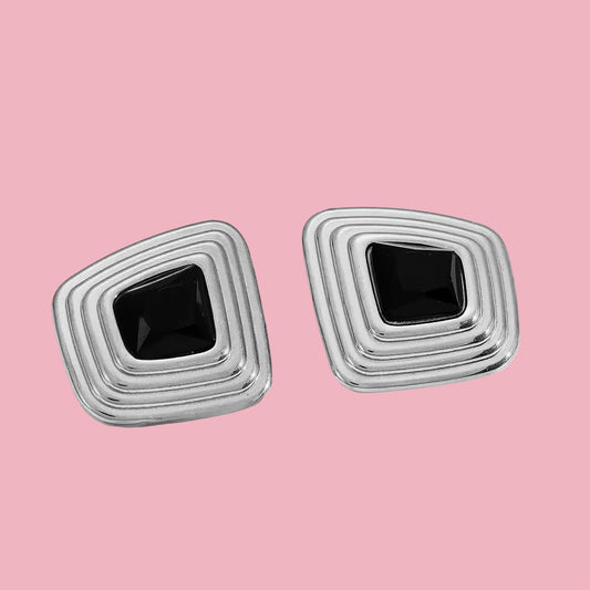 Aretes “Black Silver”