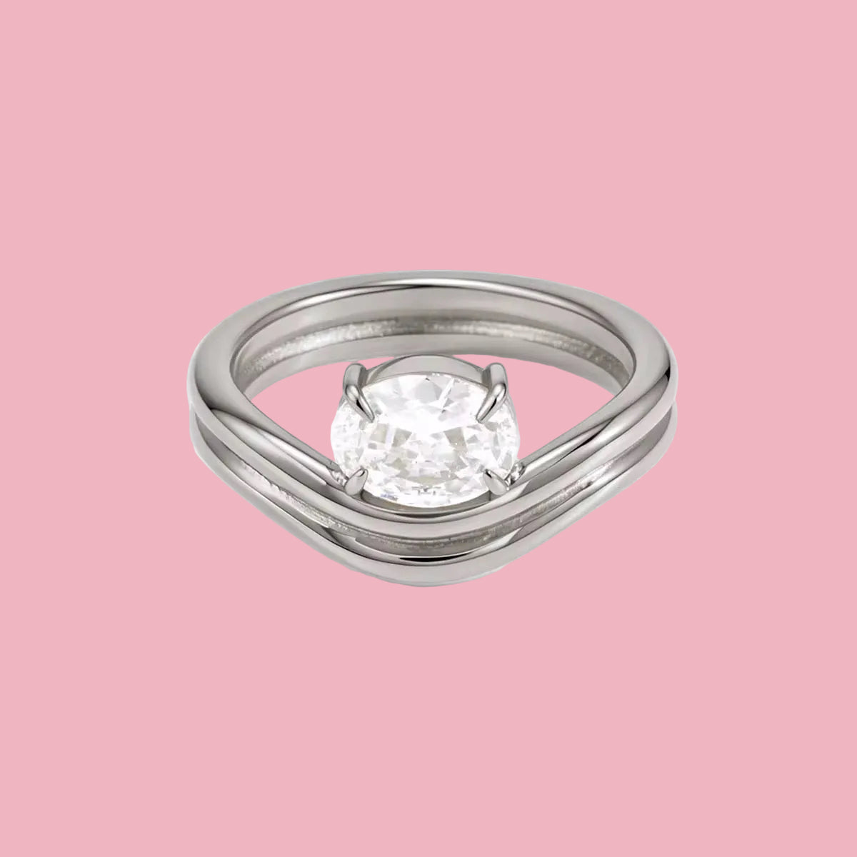 Anillo Wavy Gem