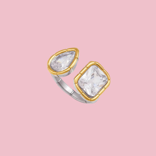 Anillo Corte Oval & Cuadrado