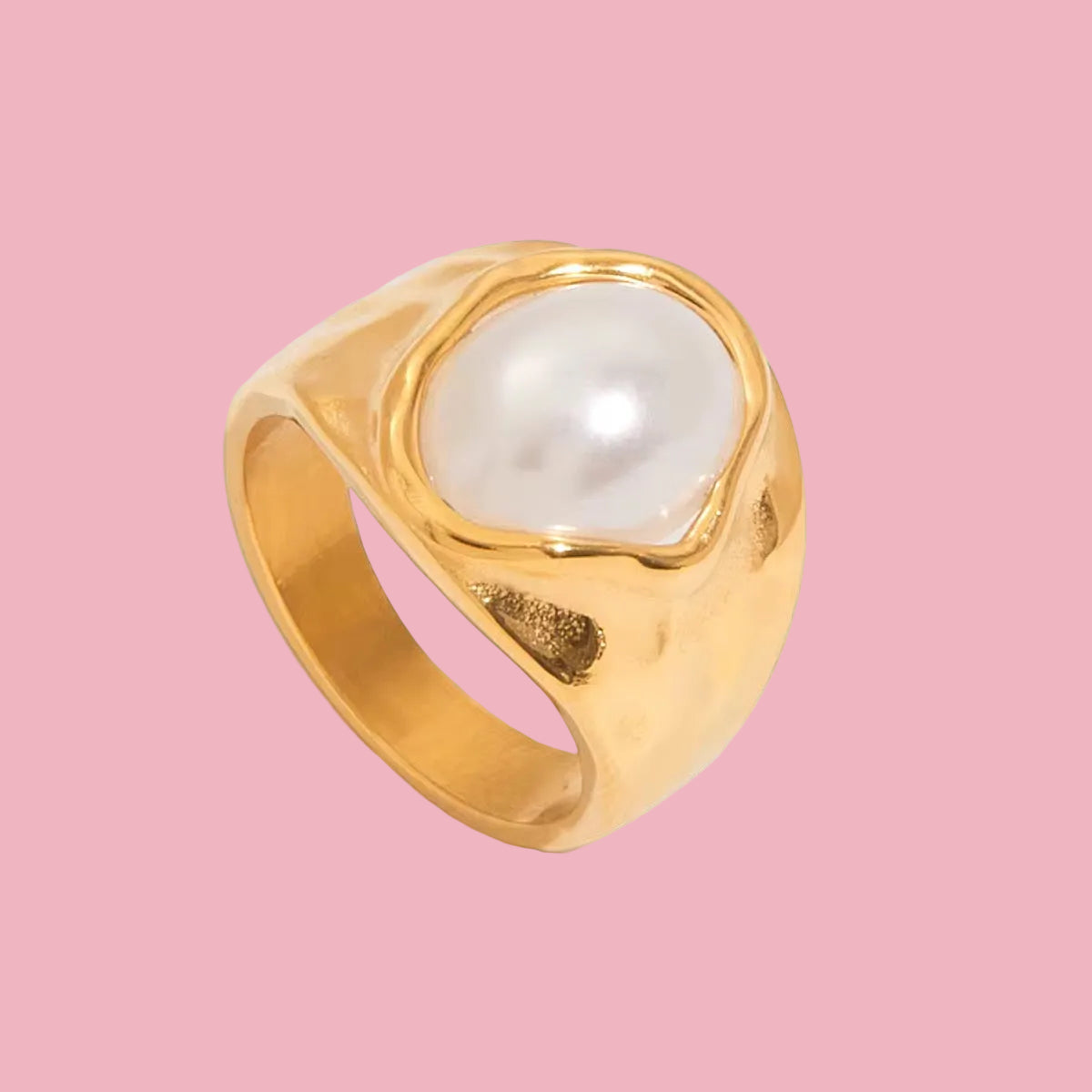 Anillo Perla Circular