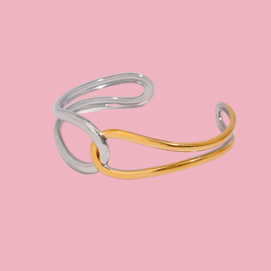 Brazalete Cadena Bicolor