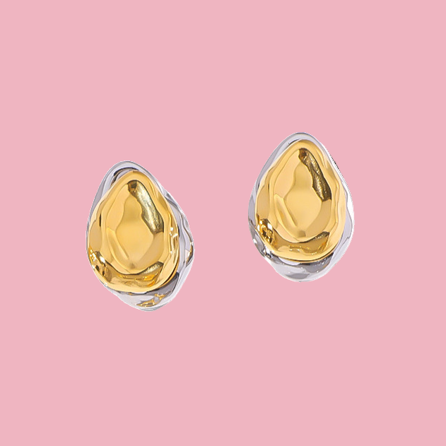 Aretes Gotita Bicolor