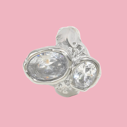 Anillo Chunky Piedra Abstract