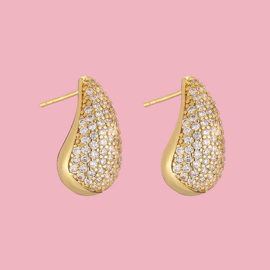 Aretes Gota Zirconia