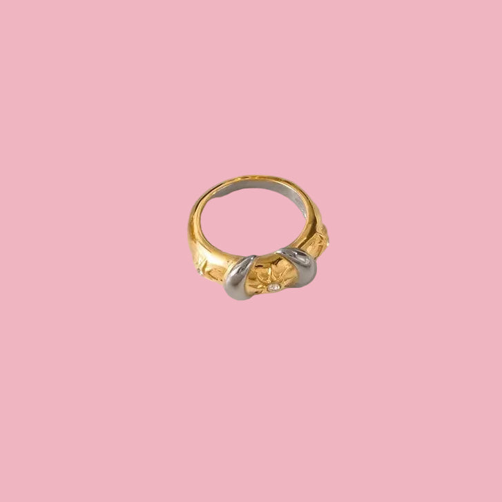 Anillo Sun - Star Bicolor