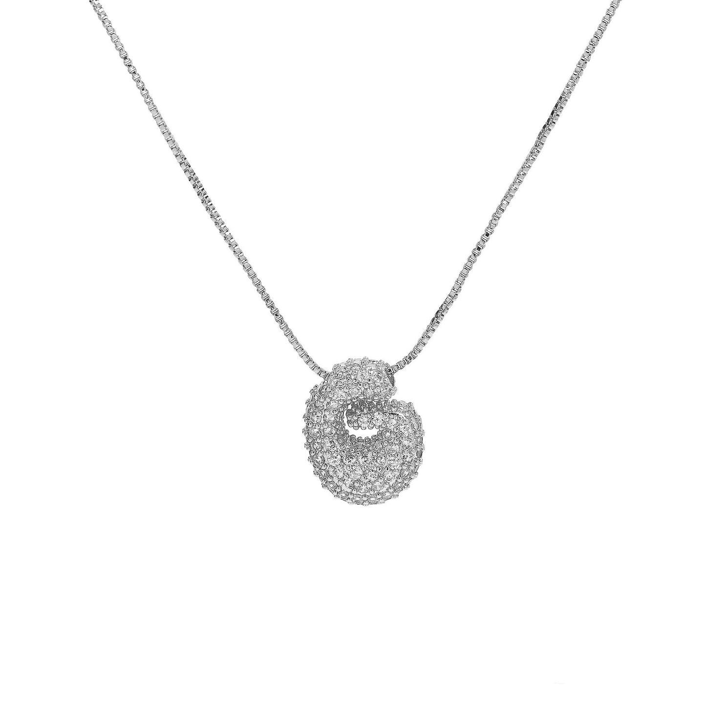 Inicial Mini Hailey Zirconia Plateada