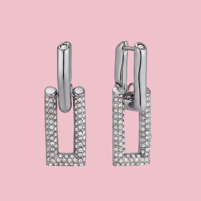 Aretes Zirconia Doble