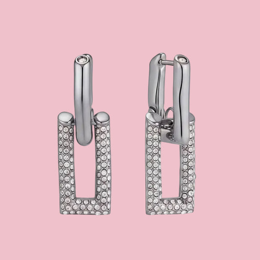 Aretes Zirconia Doble